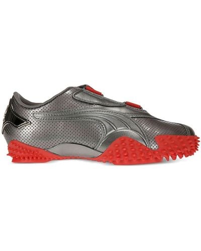 OTTOLINGER X Mostro Lo "aged Silver/puma Red" Sneakers