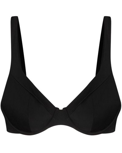 Form and Fold The Line Underwire Bikini Top - Black