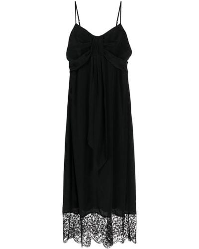 Simone Rocha Lace-trim Slip Dress - Black