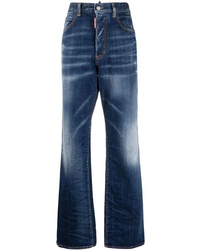 DSquared² Loose-fit Straight Leg Jeans - Blue
