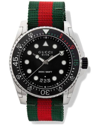 Gucci Dive Horloge - Metallic