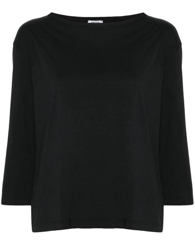 Aspesi 3/4-sleeve T-shirt - Black