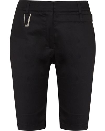 1017 ALYX 9SM Pantalones cortos Punk con cinturón - Negro