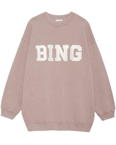 Anine Bing Tyler Organic Cotton Sweatshirt - Pink