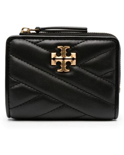 Tory Burch Kira Chevron 二つ折り財布 - ブラック