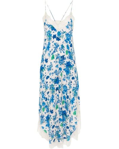 Zadig & Voltaire Ristyl Floral-print Maxi Dress - Blue
