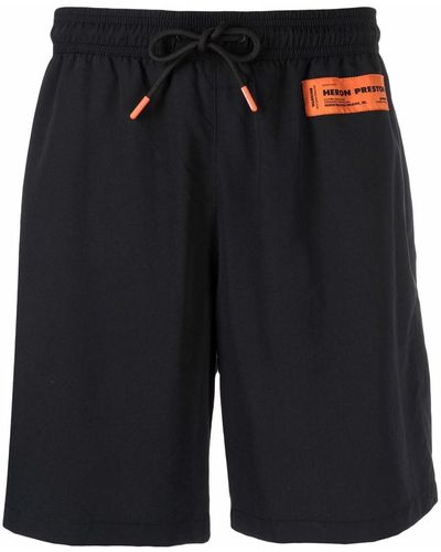 Heron Preston Badeshorts mit Kordelzug - Schwarz