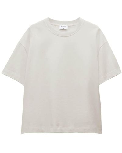 Filippa K Oversized-T-Shirt aus Bio-Baumwolle - Weiß