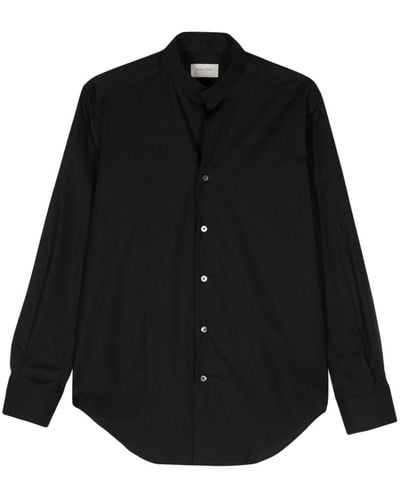 Tintoria Mattei 954 Camisa de manga larga - Negro