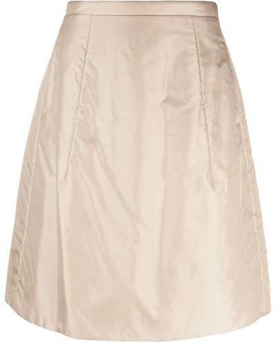 Aspesi Knee-length padded skirt - Neutro