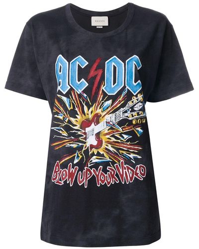 Gucci T-shirt stampata 'AC/DC' - Grigio