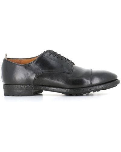 Officine Creative Lace-up Leather Derby Shoes - Grey