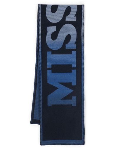 Missoni ロゴ スカーフ - ブルー