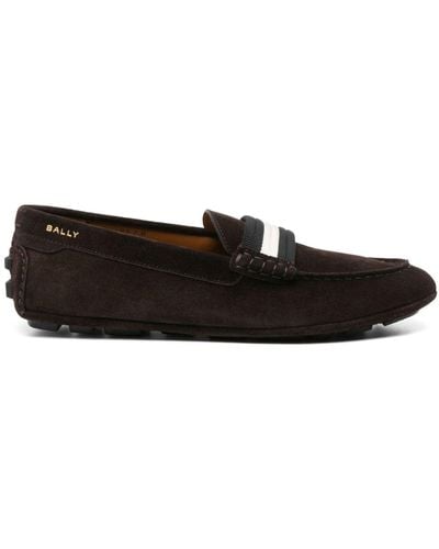 Bally Kansan Suede Loafers - Black