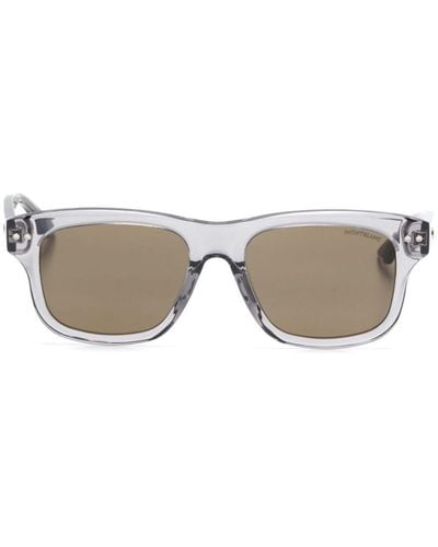 Montblanc Square-frame Sunglasses - Grey