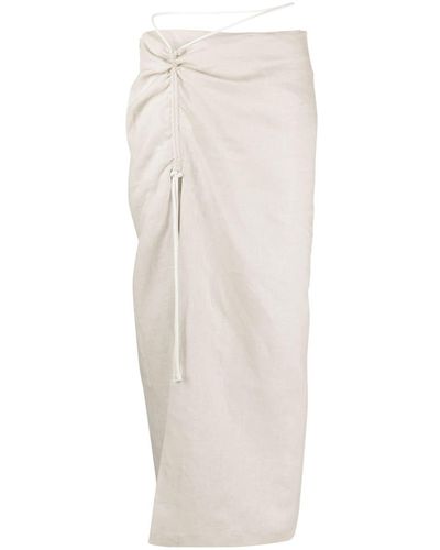 Sir. The Label D'orsay Linen Maxi Skirt - White