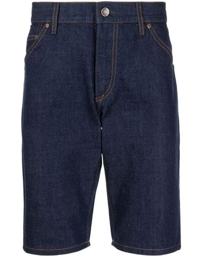 Dolce & Gabbana Tief sitzende Jeans-Shorts - Blau