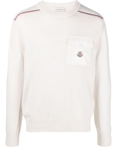 Moncler ロゴ セーター - ホワイト
