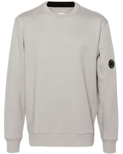 C.P. Company Lens-detailed Cotton Sweatshirt - Grey
