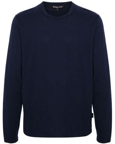 Michael Kors Crew-neck Cotton Sweater - Blue