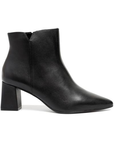 Sarah Chofakian Rebecca 55m Leather Boots - Black