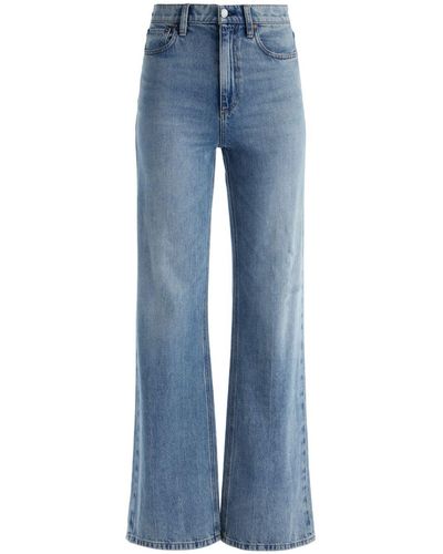 Alice + Olivia Weezy Jeans mit geradem Bein - Blau