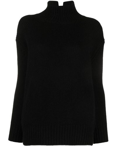 Liska Cashmere High-neck Sweater - Black