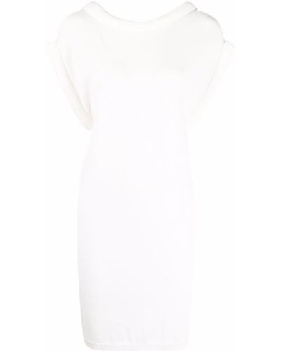 FEDERICA TOSI Scoop-back Jersey Dress - White