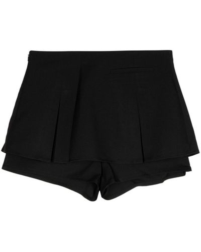B+ AB High-waisted Layered Shorts - Black
