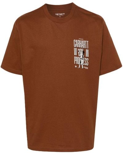 Carhartt Workaway T-Shirt aus Bio-Baumwolle - Braun