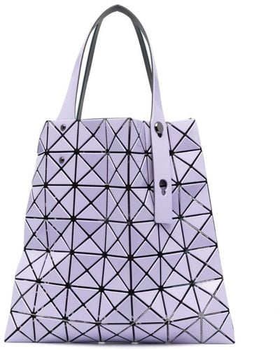 Bao Bao Issey Miyake Sac cabas bicolore à motif géométrique - Violet