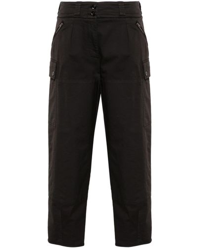 Tom Ford Tapered Cropped Trousers - Black