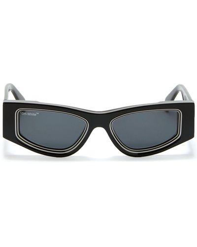 Off-White c/o Virgil Abloh Carrara Square Frame Sunglasses in White