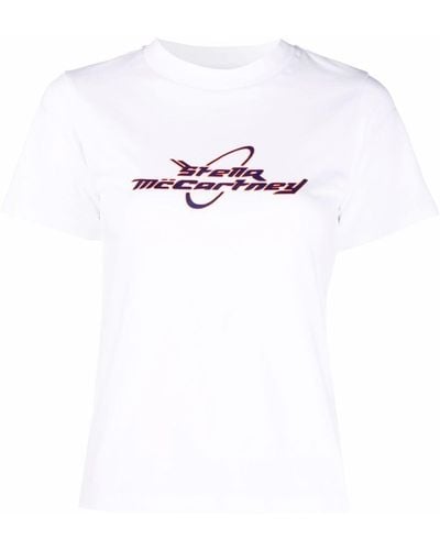 Stella McCartney ステラ・マッカートニー ロゴ Tシャツ - ホワイト