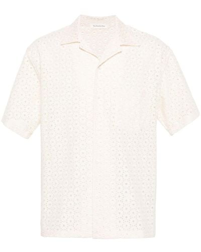 Frankie Shop Landon Hemd mit Lochstickerei - Weiß