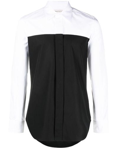 Alexander McQueen Tweekleurig Overhemd - Zwart