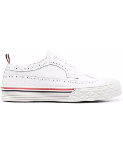 Thom Browne Sneakers mit Budapestermuster - Weiß