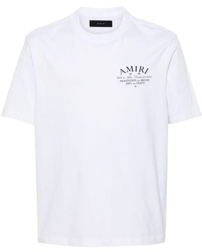 Amiri Logo-print cotton T-shirt - Blanco