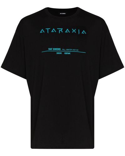 Raf Simons Ataraxia Tour Cotton T-shirt - Black