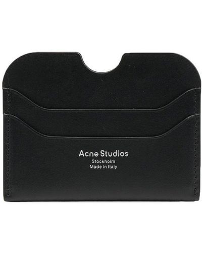 Acne Studios Porte-cartes à logo - Noir
