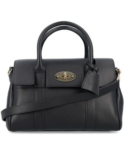 Mulberry Small Bayswater Leather Tote Bag - Black
