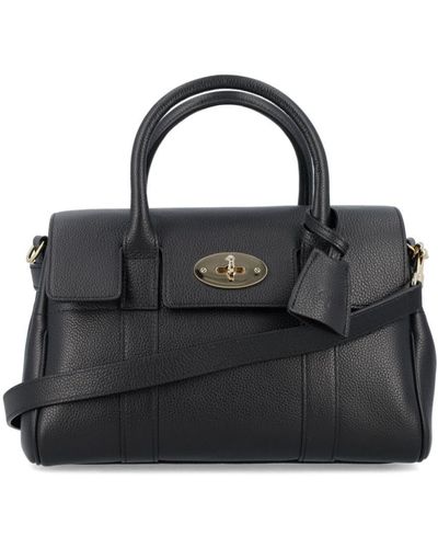 Mulberry Petit sac cabas Bayswater en cuir - Noir