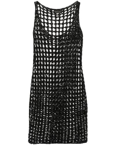 Roberto Collina スパンコール ドレス - ブラック