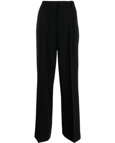 MICHAEL Michael Kors High-waisted Tailored-cut Trousers - Black