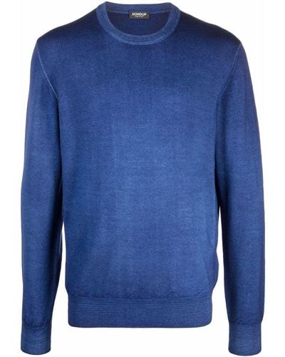 Dondup Fadded Merino Sweater - Blue