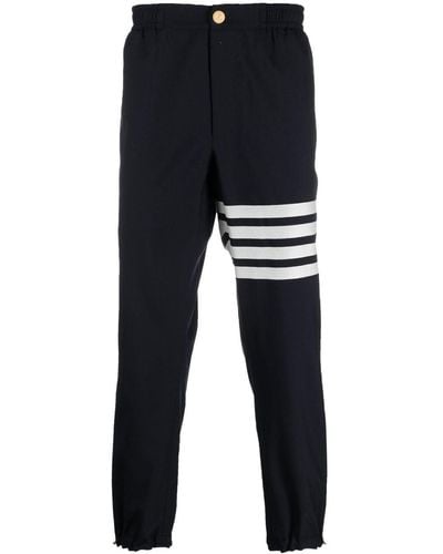 Thom Browne Pantalones de vestir con motivo 4-Bar - Azul