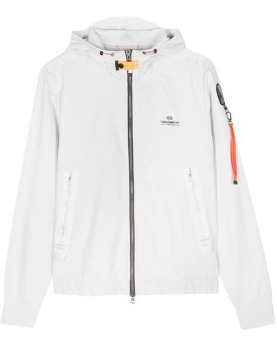 Parajumpers Trident Cotton-blend Zipped Hoodie - White