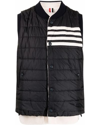 Thom Browne Reversible Padded Gilet - Blue