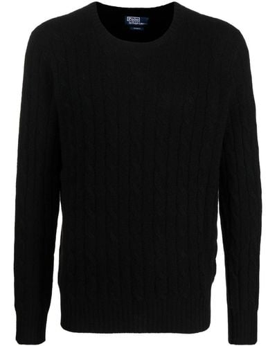 Polo Ralph Lauren Cable-knit Cashmere Sweater - Black