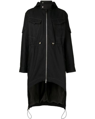 Dion Lee Utility Arch Hooded Parka - Black